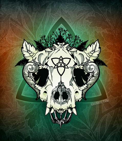 Nature Skull Artwork