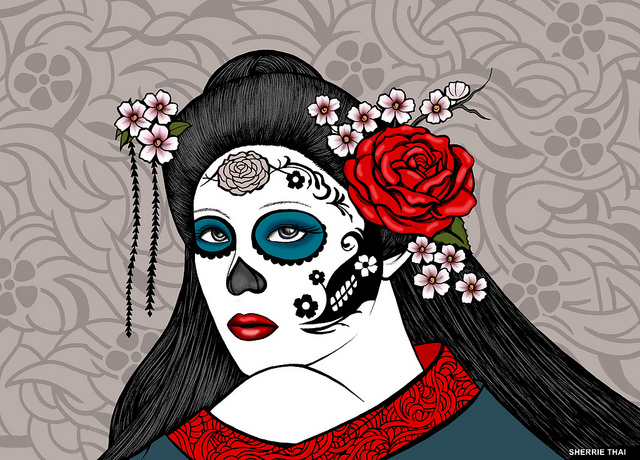 Day of the Dead Geisha