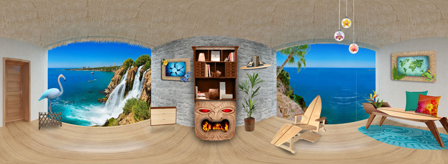 Tropical Theme Room Interior